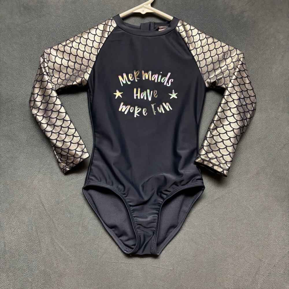 More Than Magic Long sleeve Bathing Suit Full Piece Mermaids Fun Kids XS (4/5)